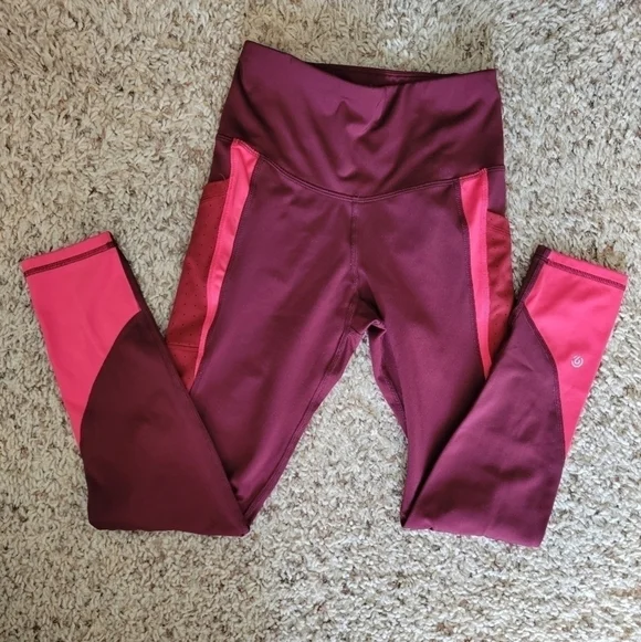 Champion workout legging maroon and pink S - Picture 4 of 7